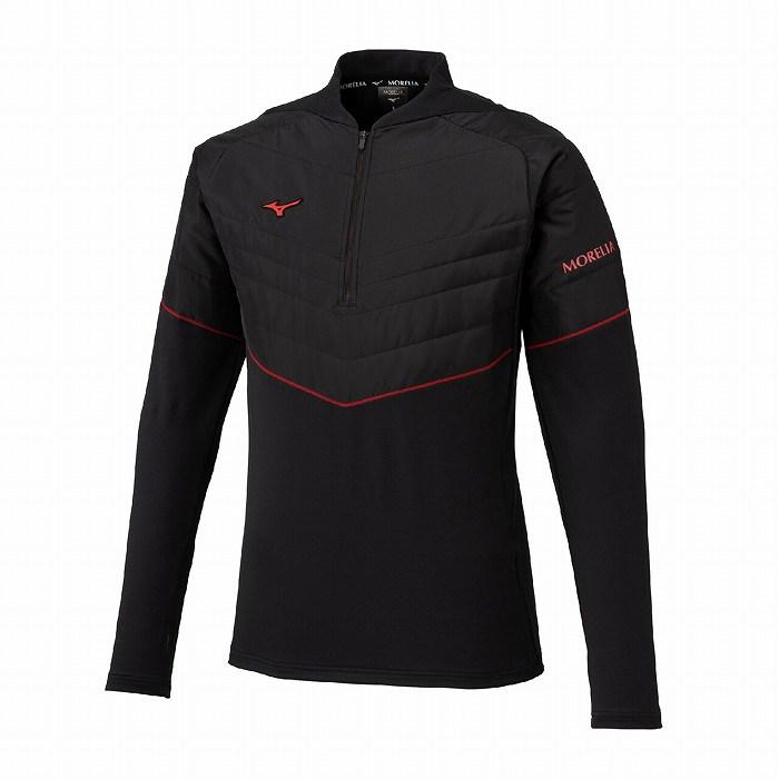 MORELIA ハイブリッド トレーニングトップ MIZUNO（ミズノ） MORELIA ハイブリッド トレーニングトップ(ブラック