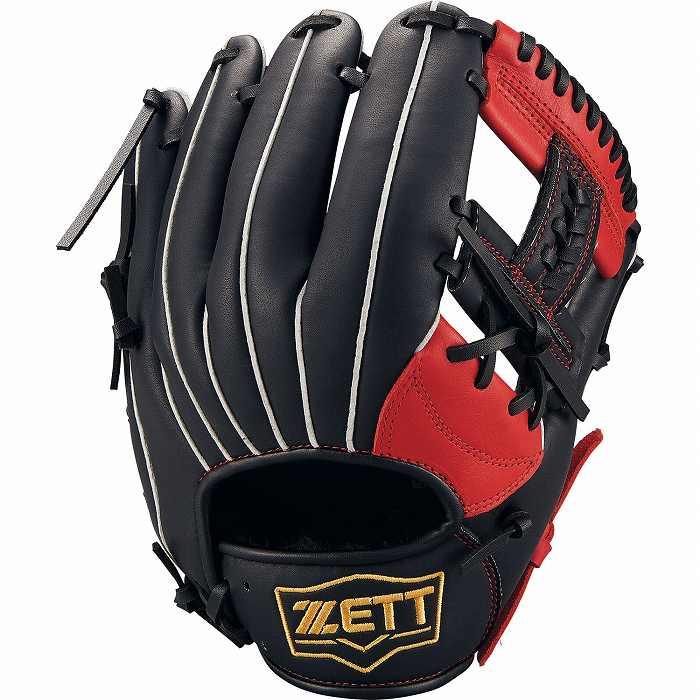 ZETT 軟式グローブ レッド/ブラック 【公式通販】
