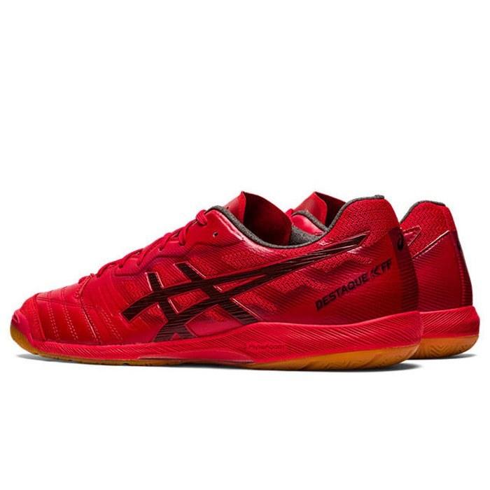 海外通販 ASICS アシックス デスタッキ K FF 1111A217.600 600 クラシックレッド×ビートジュース フットサル インドア