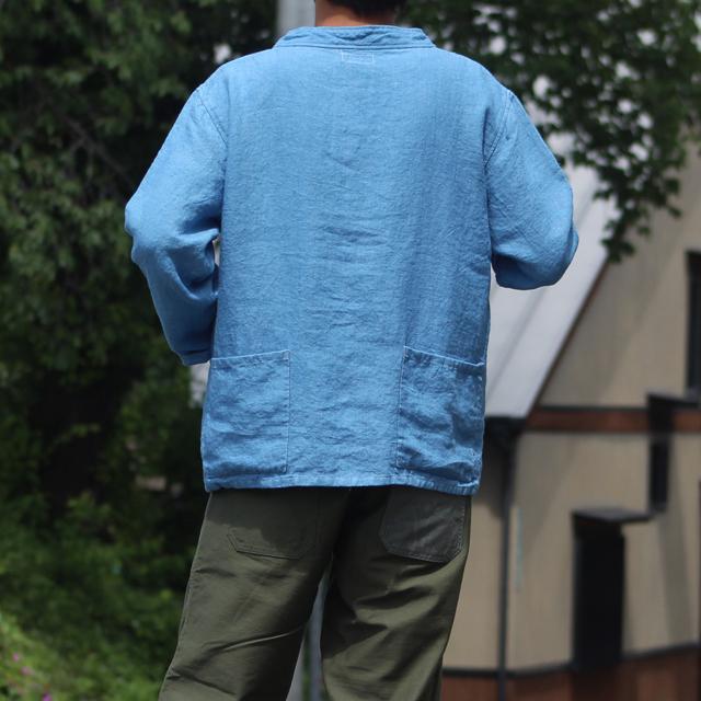 COLIMBO/コリンボ PETER HEAD FISHERMAN SMOCK Fade Indigo｜morleyclothing｜08