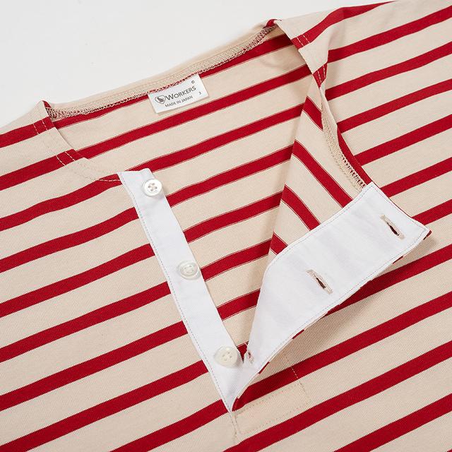 ワーカーズ workers Henley Border Sサイズ（WORKERS Border