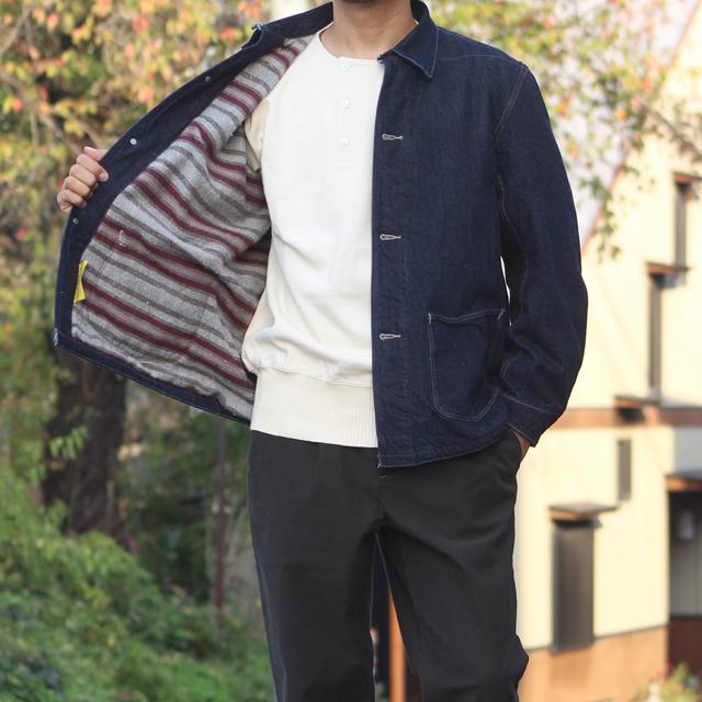 コリンボ COLIMBO/コリンボ S.R.GARRISON DENIM WORK COAT PLANE 
