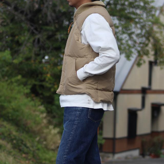 COLIMBO/コリンボ "Tempco" SIGNATURE DOWN VEST Leghorn Beige｜morleyclothing｜08