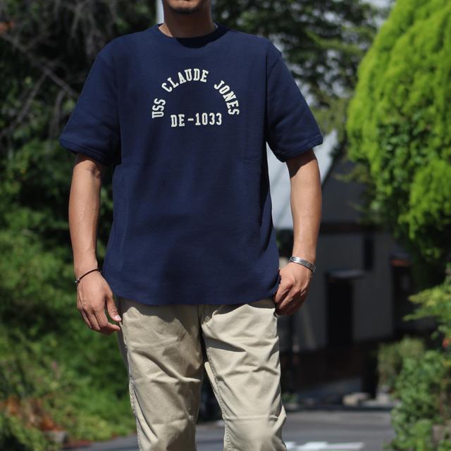 COLIMBO/コリンボ Thurmal Shirt S/S "USS Cloude Jones"（両面プリント） Navy Blue | コリンボ | 06