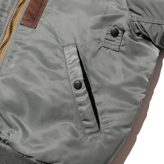 COLIMBO/コリンボ Verona Strato Jkt. (MA-1 J-8279) With Decal Sage Green | コリンボ | 04