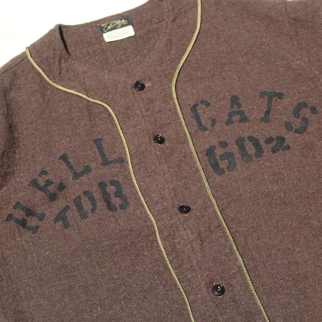 COLIMBO/コリンボ Doolittle Base Ball Shirt =Custom "HELL CATS"= Deep Brown | コリンボ | 03