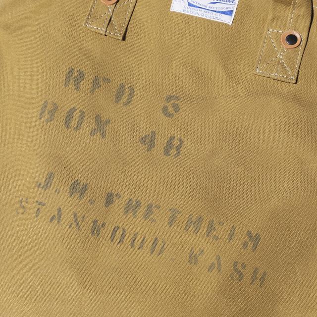 HINSON/ヒンソン Trooper's Canvas Tote =Custom= Khaki | コリンボ | 01