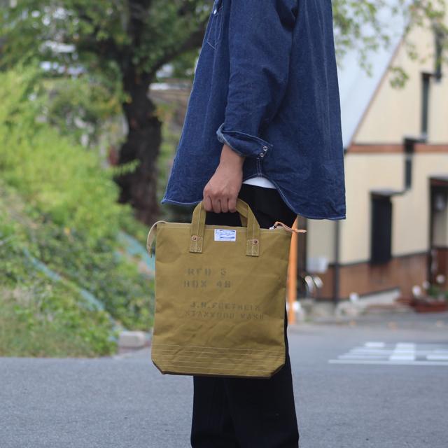 HINSON/ヒンソン Trooper's Canvas Tote =Custom= Khaki | コリンボ | 07