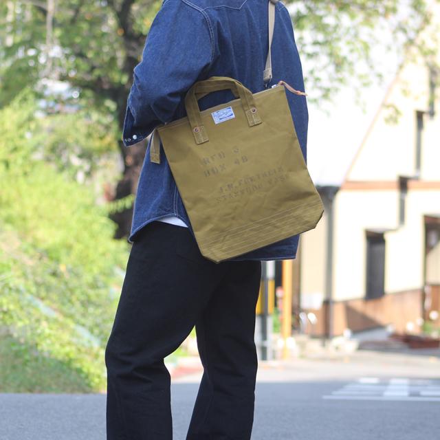 HINSON/ヒンソン Trooper's Canvas Tote =Custom= Khaki | コリンボ | 08
