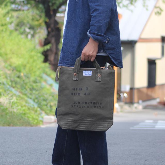 HINSON/ヒンソン Trooper's Canvas Tote =Custom= Olive | コリンボ | 07