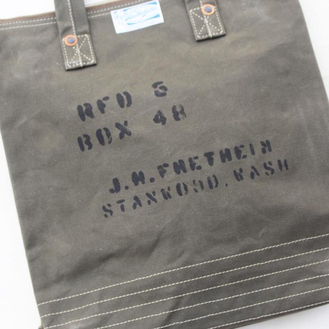 HINSON/ヒンソン Trooper's Canvas Tote =Custom= Olive | コリンボ | 02