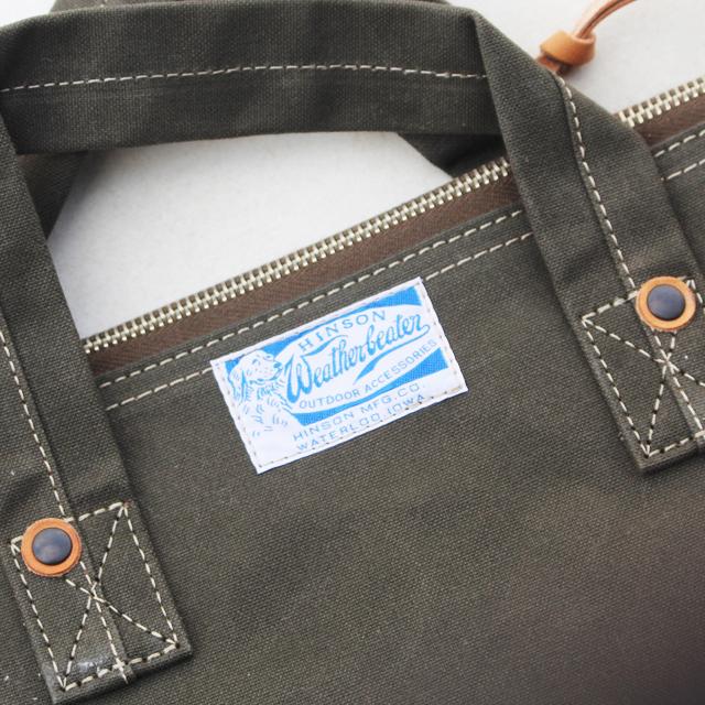 HINSON/ヒンソン Trooper's Canvas Tote =Custom= Olive | コリンボ | 03