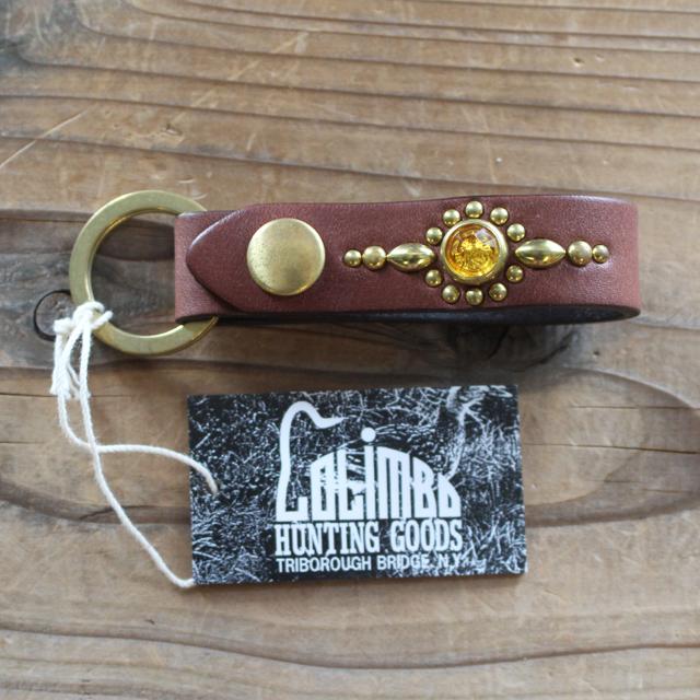 COLIMBO/コリンボ JEWEL STUDDED LEATHER KEY RING "Helios Pattern" BROWN | コリンボ | 02