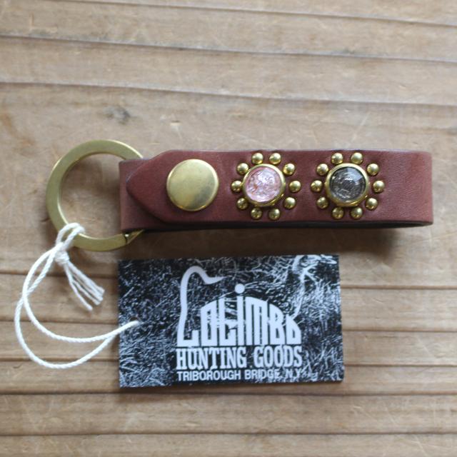 COLIMBO/コリンボ JEWEL STUDDED LEATHER KEY RING　"Sunflower Pattern" BROWN | コリンボ | 02