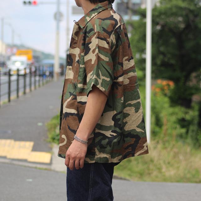 COLIMBO/コリンボ Modest Open Collar Shirt -Heavy Weight Linen- "WOODLANDCAMO" (ZB-0313) |  | 06