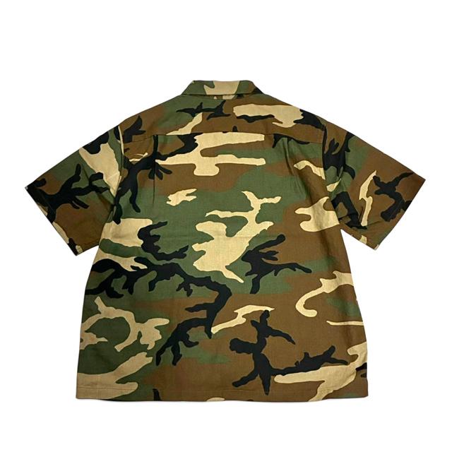 COLIMBO/コリンボ Modest Open Collar Shirt -Heavy Weight Linen- "WOODLANDCAMO" (ZB-0313) |  | 03