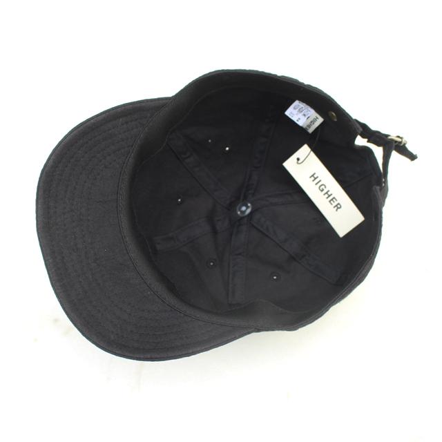 HIGHER/ハイヤーVINTAGE VINTAGE BACKSATIN CINCH BUCKLE CAP BLACK｜morleyclothing｜04