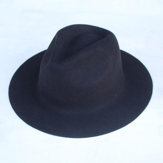 HIGHER/ハイヤー POLAND FELT WIDE BRIM FEDORA BLACK | HIGHER（ファッション）