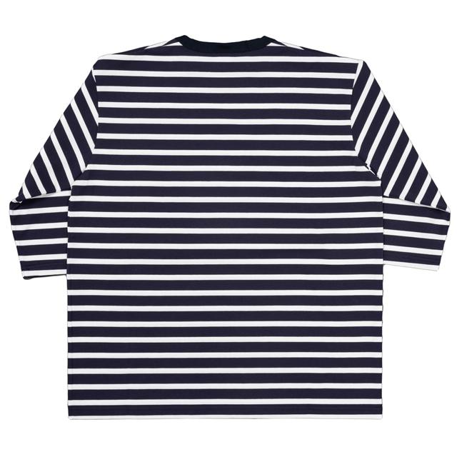 WORKERS WORKERS/ワーカーズ Border T, Half Sleeve, Navy x White 