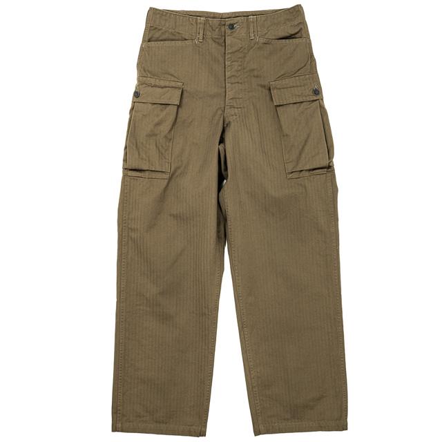 WORKERS WORKERS/ワーカーズ M43 Trousers Mod, Khaki Herringbone