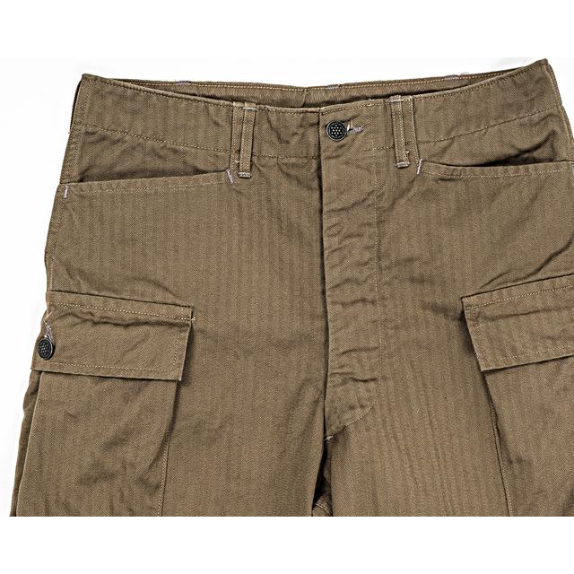 WORKERS WORKERS/ワーカーズ M43 Trousers Mod, Khaki Herringbone