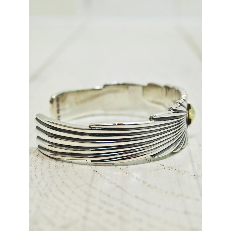 amp japan(アンプジャパン) Star Light Bangle -Silver- スターライトバングル 15AH-330  / シルバー925 / メンズ / ブレスレット｜morning-glow｜03