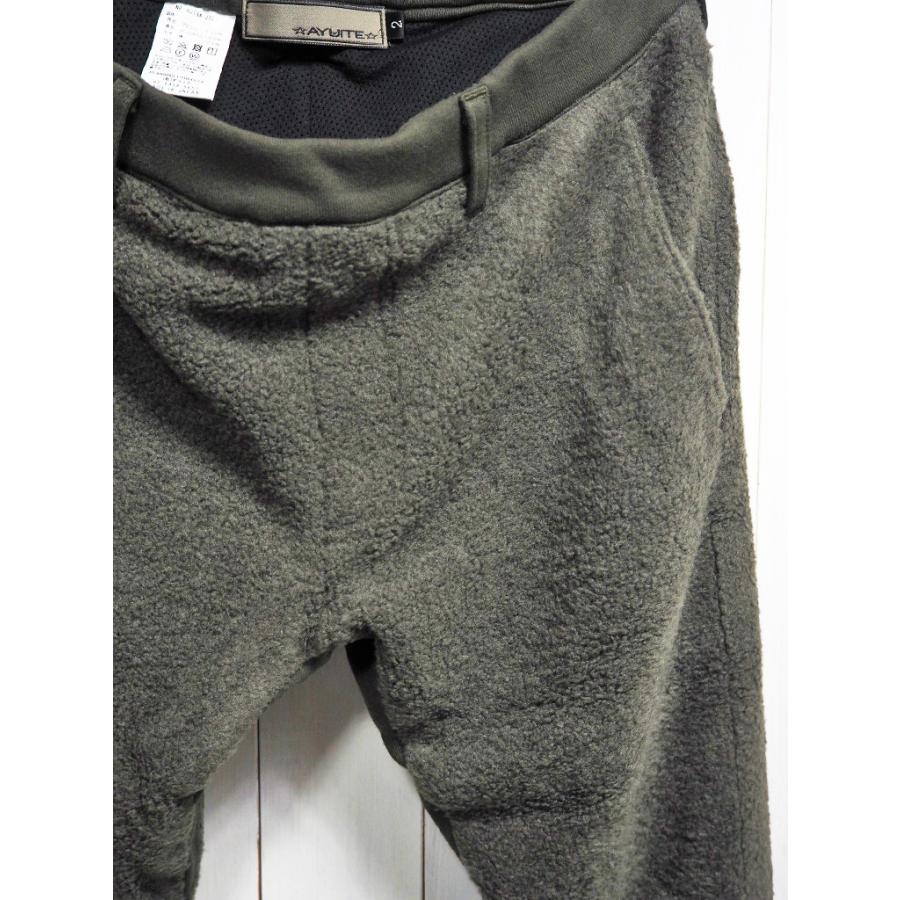 AYUITE(アユイテ) SHEEP JERSEY JOGGER PANTS シープジャージ ジョガーパンツ AU18A-J72 (カーキ) / ボア / イージーパンツ / メンズ / カジュアル｜morning-glow｜04