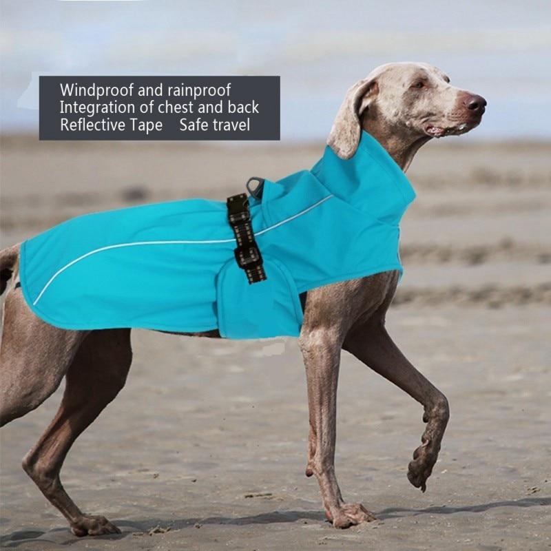 犬のレインコート　大型犬の服　屋外コート　レインジャケット　反射　ビッグポンチョ　犬のレインコート｜moro-shop｜02