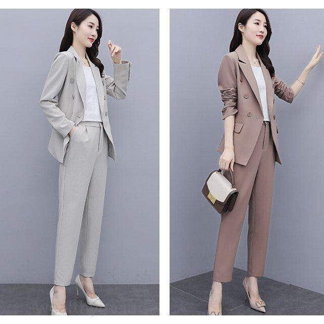 オープニング大セール 入園式 ジャケット 入学式 服装 ママ スーツ おしゃれ パンツスーツ 卒業式 母 母親 卒園式 謝恩会 大学生 セットアップ レディース ファッション 親 長袖 カラー ブラウン Readingtherapycenter Com