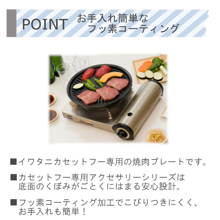 カセットコンロ カセットフー イワタニ 達人 スリム プラス 計4点セット 網焼き 焼き肉S 鉄板焼き プレート 岩谷産業 薄型 コンロ 軽量 備蓄 防災 パーティ BBQ｜mos-mart｜13