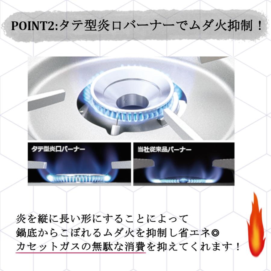 カセットコンロ カセットフー イワタニ 達人 スリム プラス 計4点セット 網焼き 焼き肉S 鉄板焼き プレート 岩谷産業 薄型 コンロ 軽量 備蓄 防災 パーティ BBQ｜mos-mart｜19