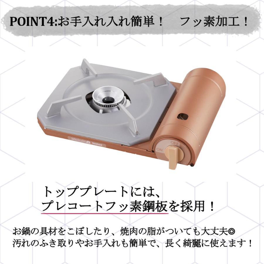 カセットコンロ カセットフー イワタニ 達人 スリム プラス 計4点セット 網焼き 焼き肉S 鉄板焼き プレート 岩谷産業 薄型 コンロ 軽量 備蓄 防災 パーティ BBQ｜mos-mart｜21