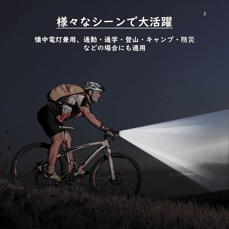 BenRich 自転車 ライト 3000ｍAh 1000ルーメン Type-C USB充電式 自転車LEDヘッドライト 防水 高輝度 五つ調｜mosaic-store｜03