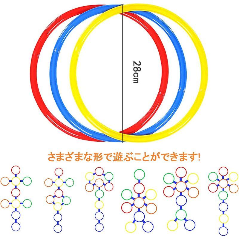 ケンケンパ リング フラット スピード フープ 輪っか トレーニング フラット マーカーけんけんぱリング 10本｜mosaic-store｜07