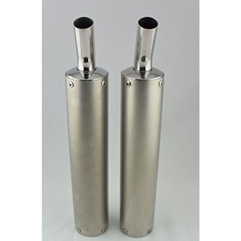 ステンレス チタンカラーサイレンサー 2スト社外チャンバー交換