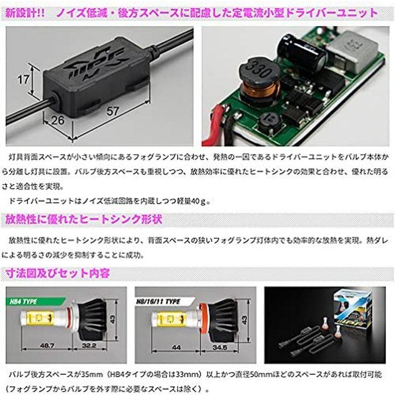 IPF フォグランプ LED H8 H11 H16 バルブ 6500K 101FLB｜mosaic-store｜04