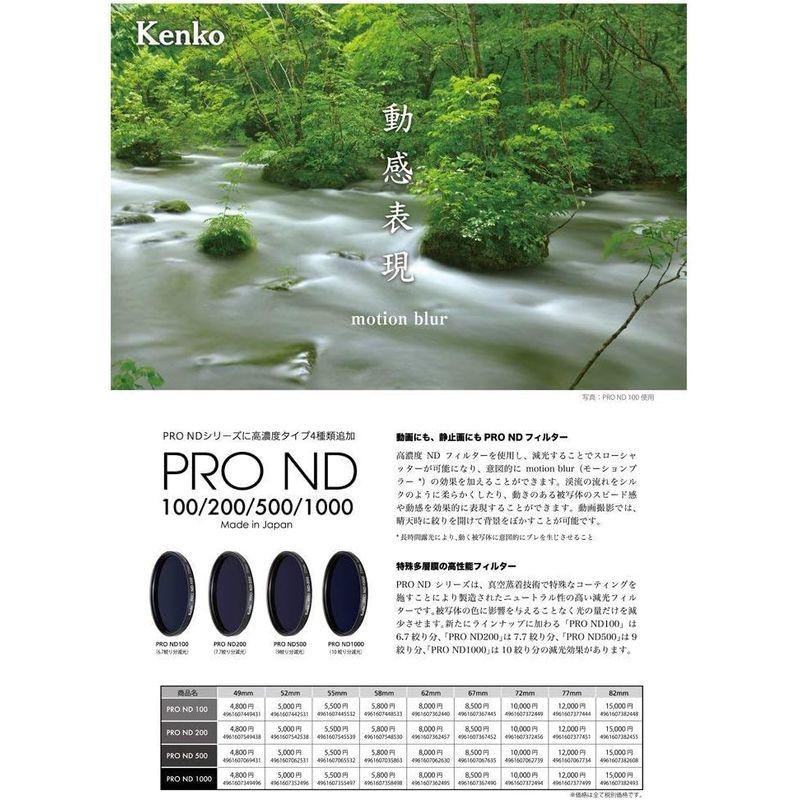 Kenko NDフィルター PRO-ND1000 77mm 1/1000 光量調節用 377499｜mosaic-store｜05