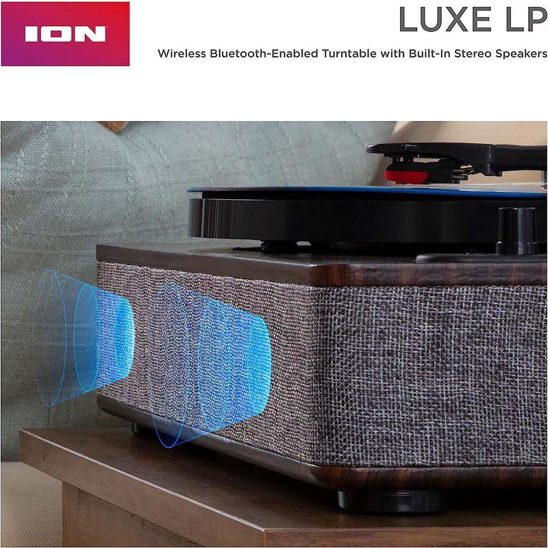 ION Audio レコードプレーヤー スピーカー内蔵 Bluetooth オートストップ USB へッドホン端子 アイオン Luxe LP｜mosaic-store｜05