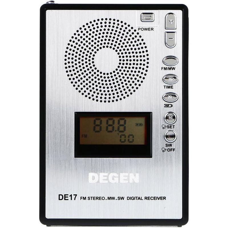 DEGEN DE17 デジタルDSP ポケット短波ラジオ ポータブルBCL受信機 FMステレオ/AM/SW ワールドバンドレシーバー 225｜mosaic-store｜02