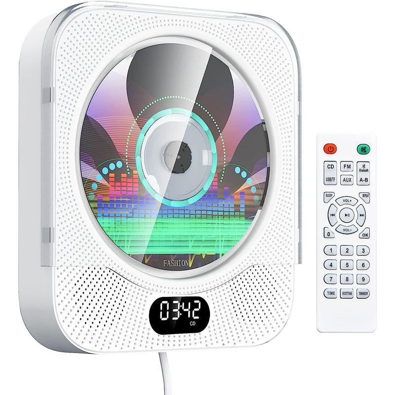 KOVCDVI CDプレーヤー 卓上＆壁掛け Bluetooth 防塵カバー付き CDプレイヤー 多機能 Bluetooth/CD/FM/U｜mosaic-store｜08