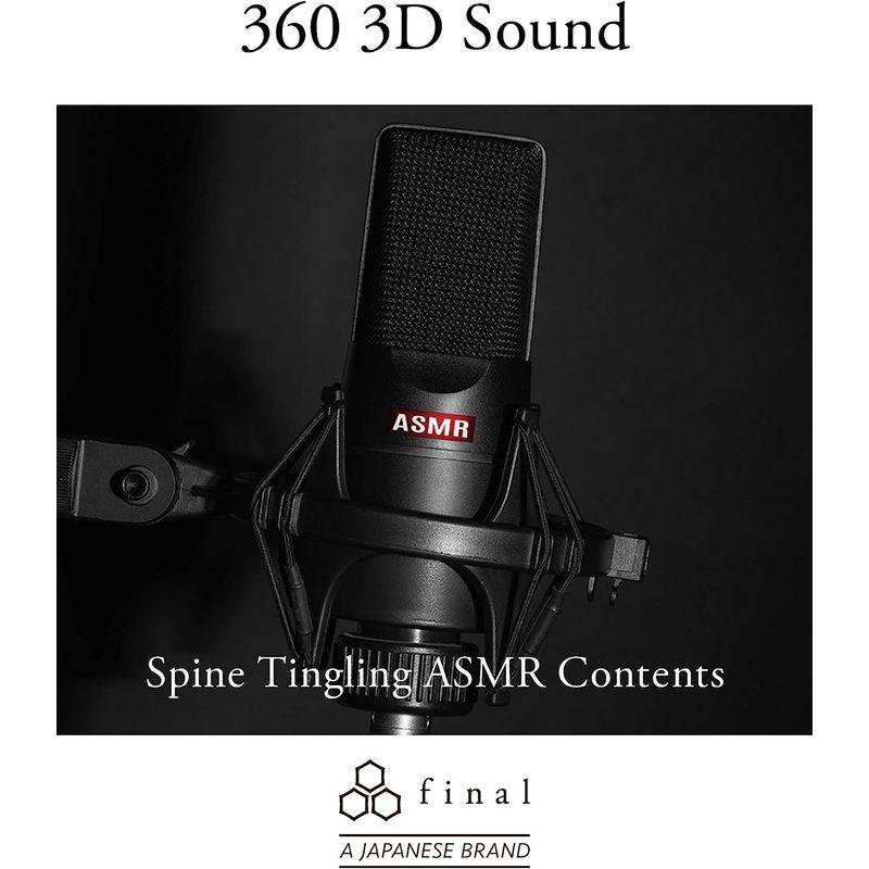 final (ファイナル) E500 カナル型 イヤホン VR バイノーラル ASMR 360オーディオ推奨 ブラック｜mosaic-store｜04
