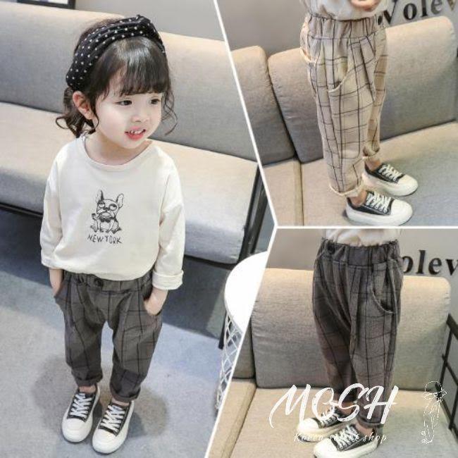 即納 韓国 子供服 子ども服 キッズ服 女の子 男の子 長ズボン シンプル チェック ロング丈 パンツ キッズ ジュニア ユニセックス 男女兼用 春 秋 冬 018 Mosh韓国子供服 通販 Yahoo ショッピング