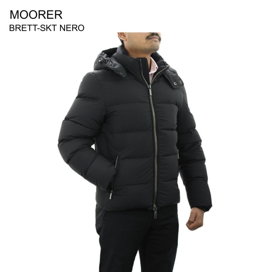 MOORER ムーレー フーデッドダウンブルゾン ALBINI PUM MOORER ムーレー ALBINI-PUM アルビニ ポリエステル・レーヨン