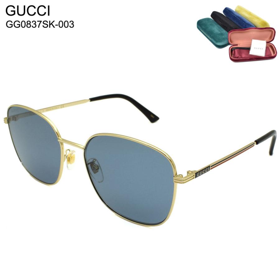 美品 グッチ GUCCI アレッサンドロ ミケーレ ウェブストライプ サングラス GUCCI（グッチ） GG0837SK-003 サングラス アジアンフィット メンズ