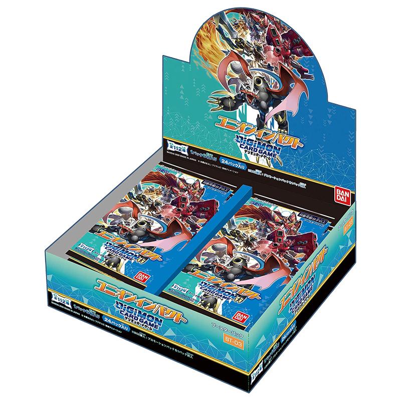 デジモンカードゲーム ブースター ユニオンインパクト もしもしストアの10月予約 カートン 12box デジモンカードゲーム 10月予約 Bt 03 バンダイ