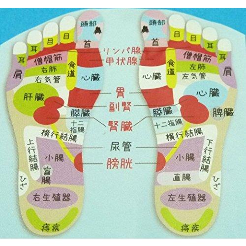 まとめ買い ブランド品 お手軽 足つぼマッサージ グッズ お得 足ツボ 図解付き 2個セット
