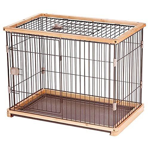 新品 Dreamsoule ペットサークル ドッグケージ 犬 ケージ ドッグサークル 室内 屋根付き ピュアオーク色