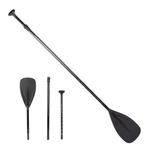 レビューで送料無料 カーボンファイバーsupパドル 3ピース調整可能スタンドアップパドル カーボンシャフト サーフボードカヤッ 全国組立設置無料 Betterchoicefinance Com