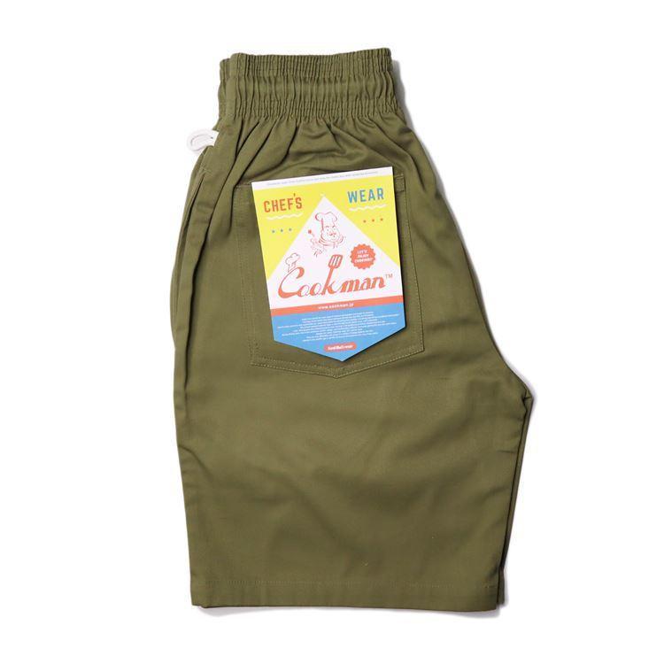 COOKMAN Chef Pants Short Khaki クックマン ショートパンツ シェフパンツ｜moshpunx｜02