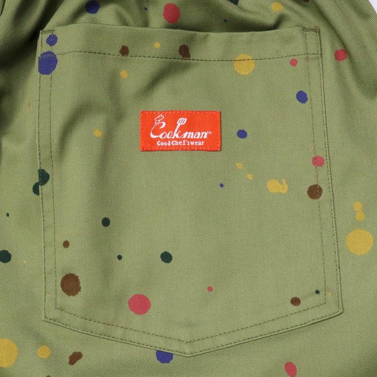 COOKMAN Chef Pants Sauce Splash Olive クックマン シェフパンツ｜moshpunx｜09